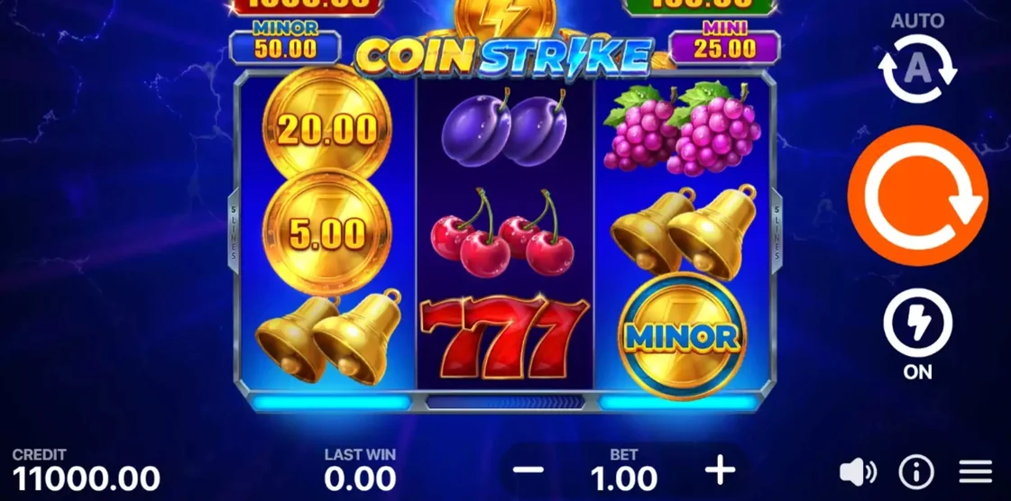 スロットゲームをスピンする
